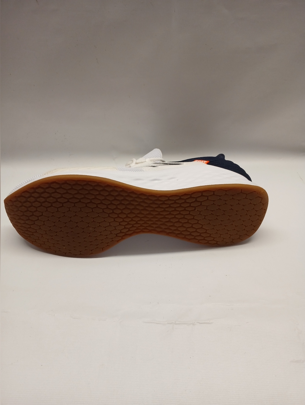 New Balance Men’s White & Navy Athletic Sneaker - Picture 5 of 15
